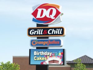 Mississauga Lighted Signs 0092 Dairy Queen Bendsen Sign  Graphics W 19mm 80x176 Bloomington IL 101718 1 300x225
